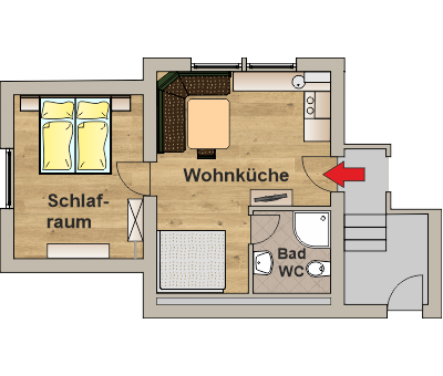 Grundriss Appartement 20